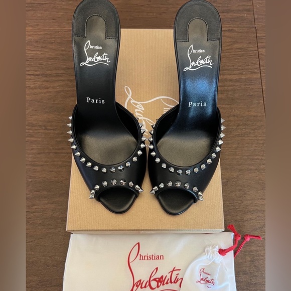 Christian Louboutin Shoes - Christian Louboutin Me Dolly 85 Leather Mules
